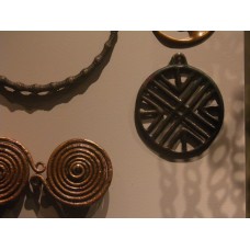 Three-layered solar cross pendant